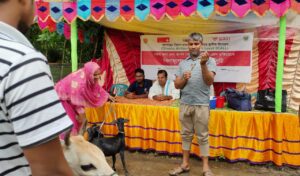 গরুর ক্ষুরা ও ছাগল-ভেড়ার পিপিআর রোগ প্রতিরোধে বিনামূল্যে টিকাদান কর্মসূচি অনুষ্ঠিত