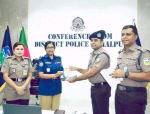 আইনশৃঙ্খলা রক্ষায় সাফল্য, জামালপুরের শ্রেষ্ঠ ওসি নাজমুস সাকিব